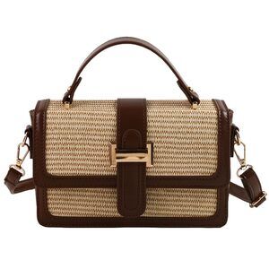 1856 ’s Trendy Straw Shoulder Bag Straw Crossbody Bags Summer Clutch Purse